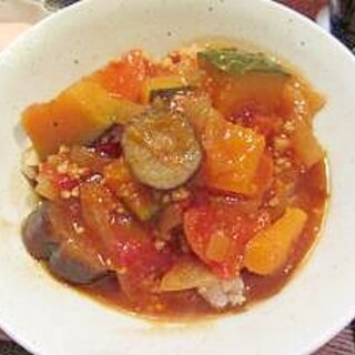 ヘルシー　かぼちゃの和風カレー